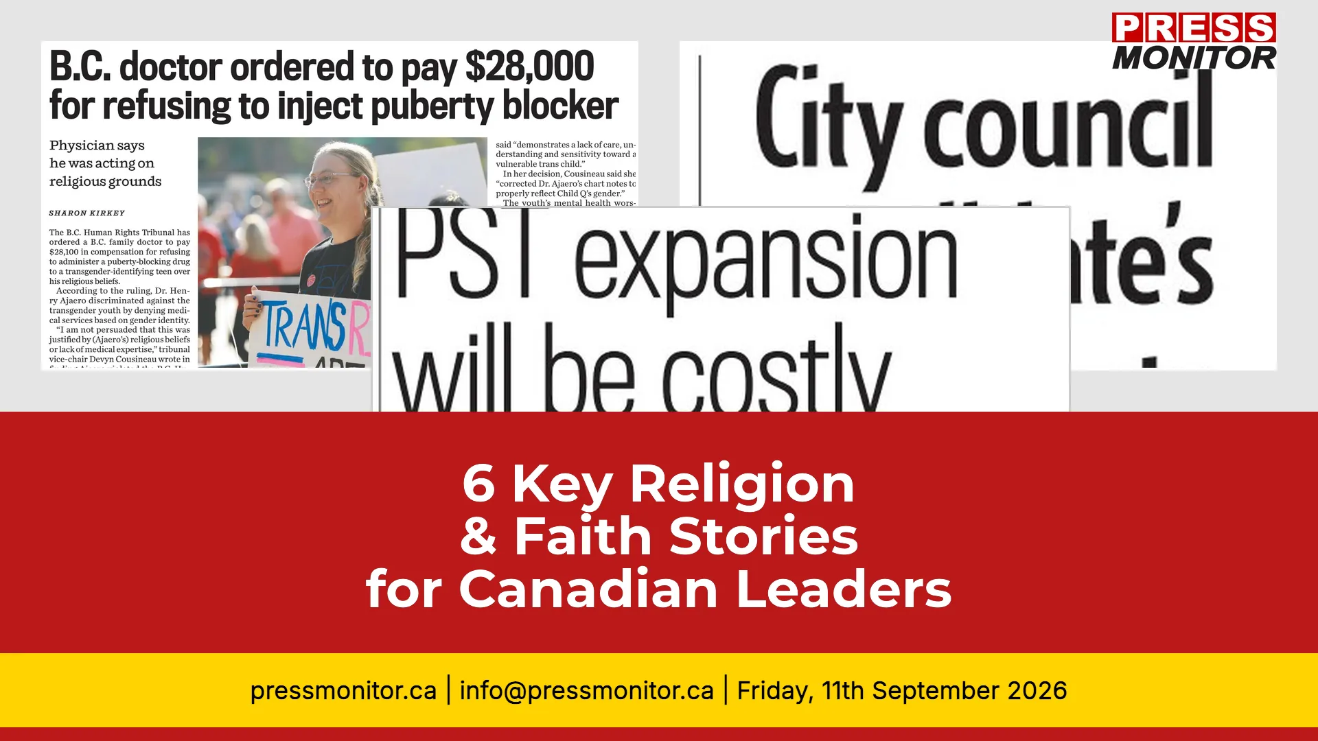 6 Key Religion & Faith Stories for Canadian Leaders