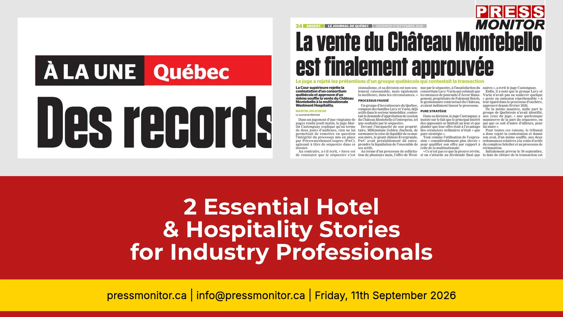 2 Essential Hotel & Hospitality Stories for Industry Professionals