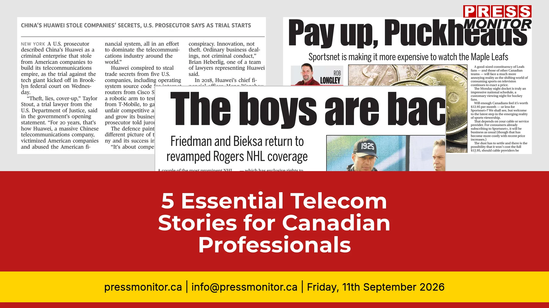 5 Essential Telecommunications Stories for Canadian Professionals