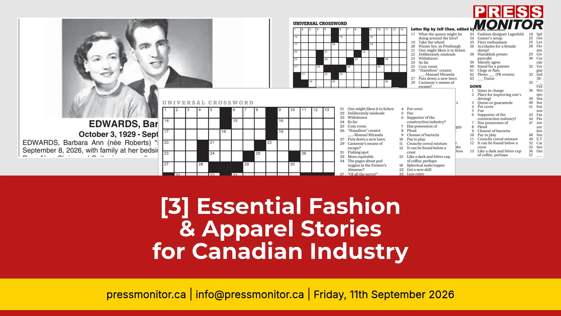 [3] Essential Fashion & Apparel Stories for Canadian Industry
