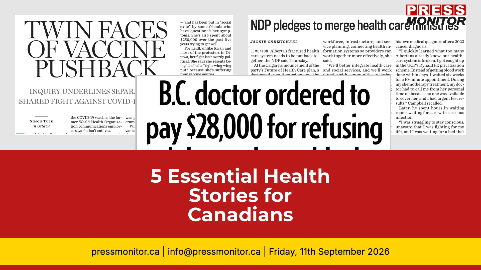 5 Essential Health Stories for Canadians