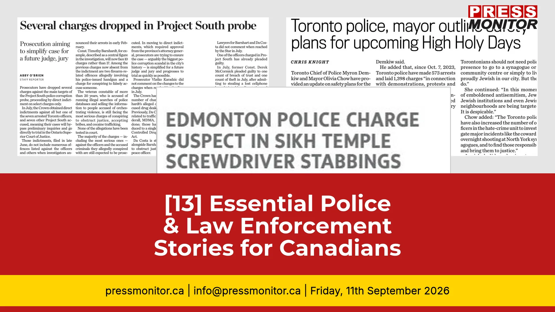 [13] Essential Police & Law Enforcement Stories for Canadians