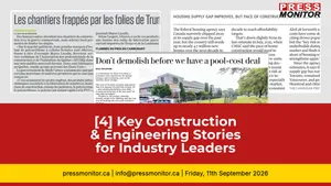 [4] Key Construction & Engineering Stories for Industry Leaders