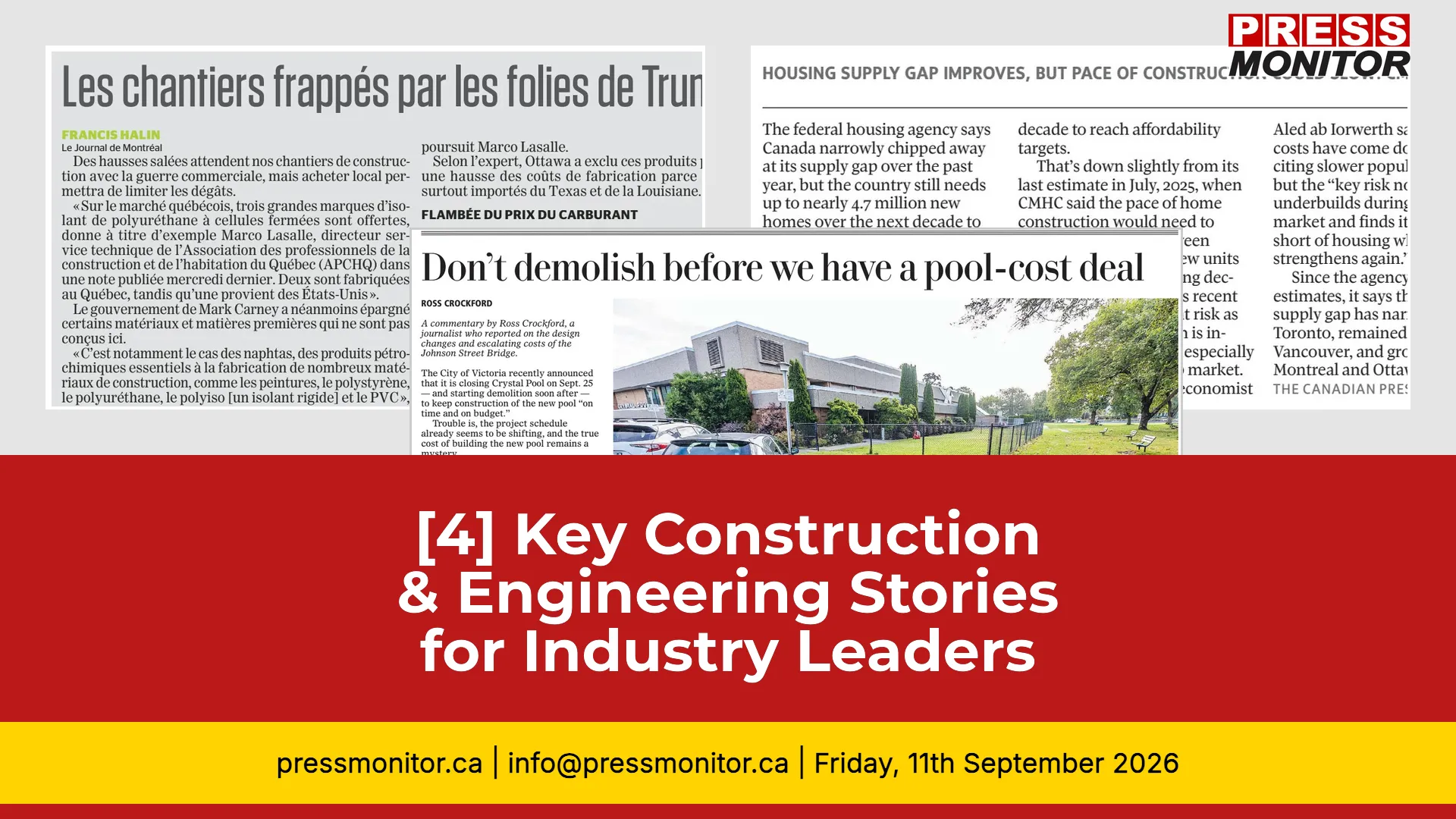 [4] Key Construction & Engineering Stories for Industry Leaders