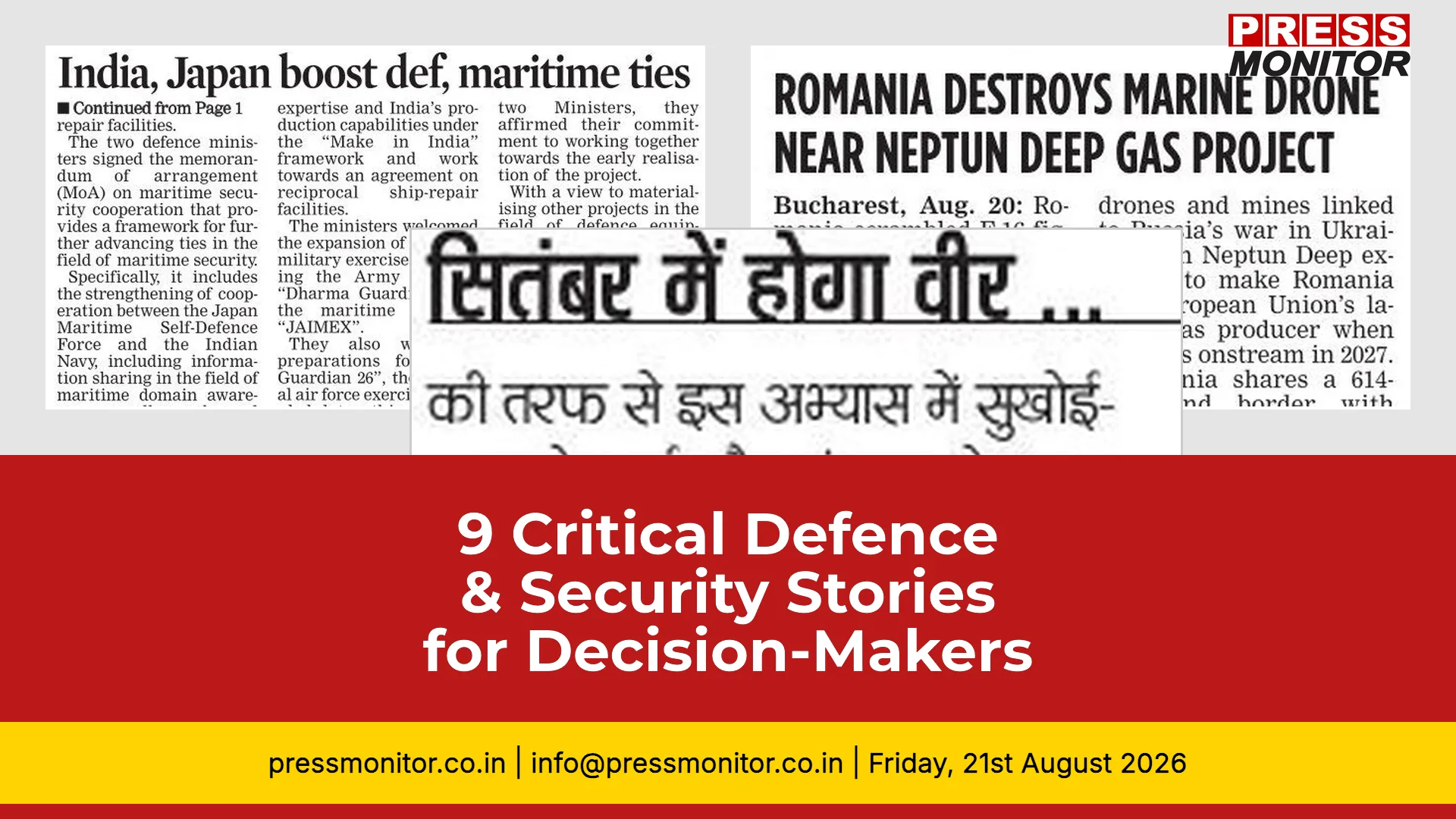 9 Critical Defence & Security Stories for Decision-Makers