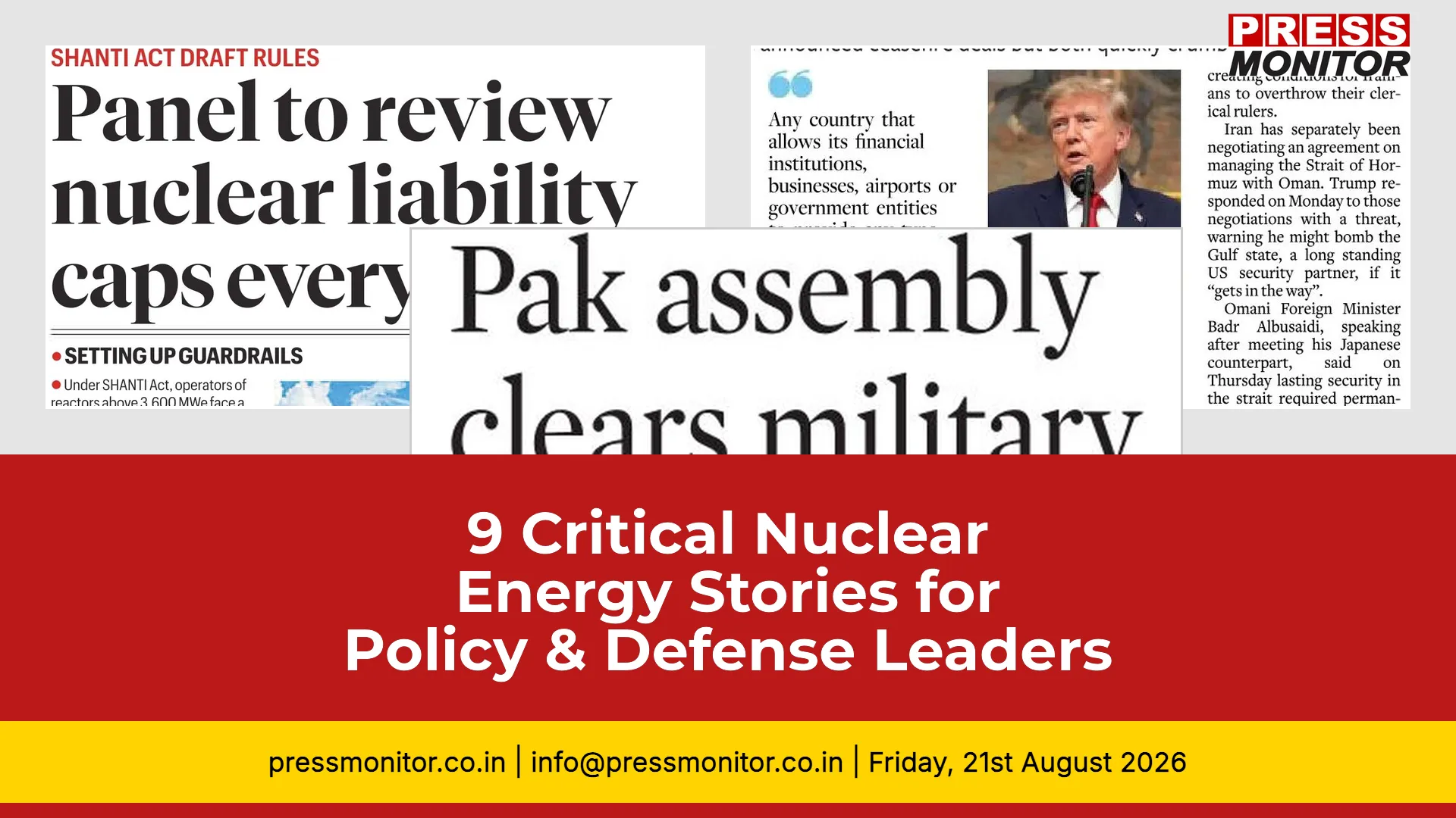 9 Critical Nuclear Energy Stories for Policy and Defense Leaders