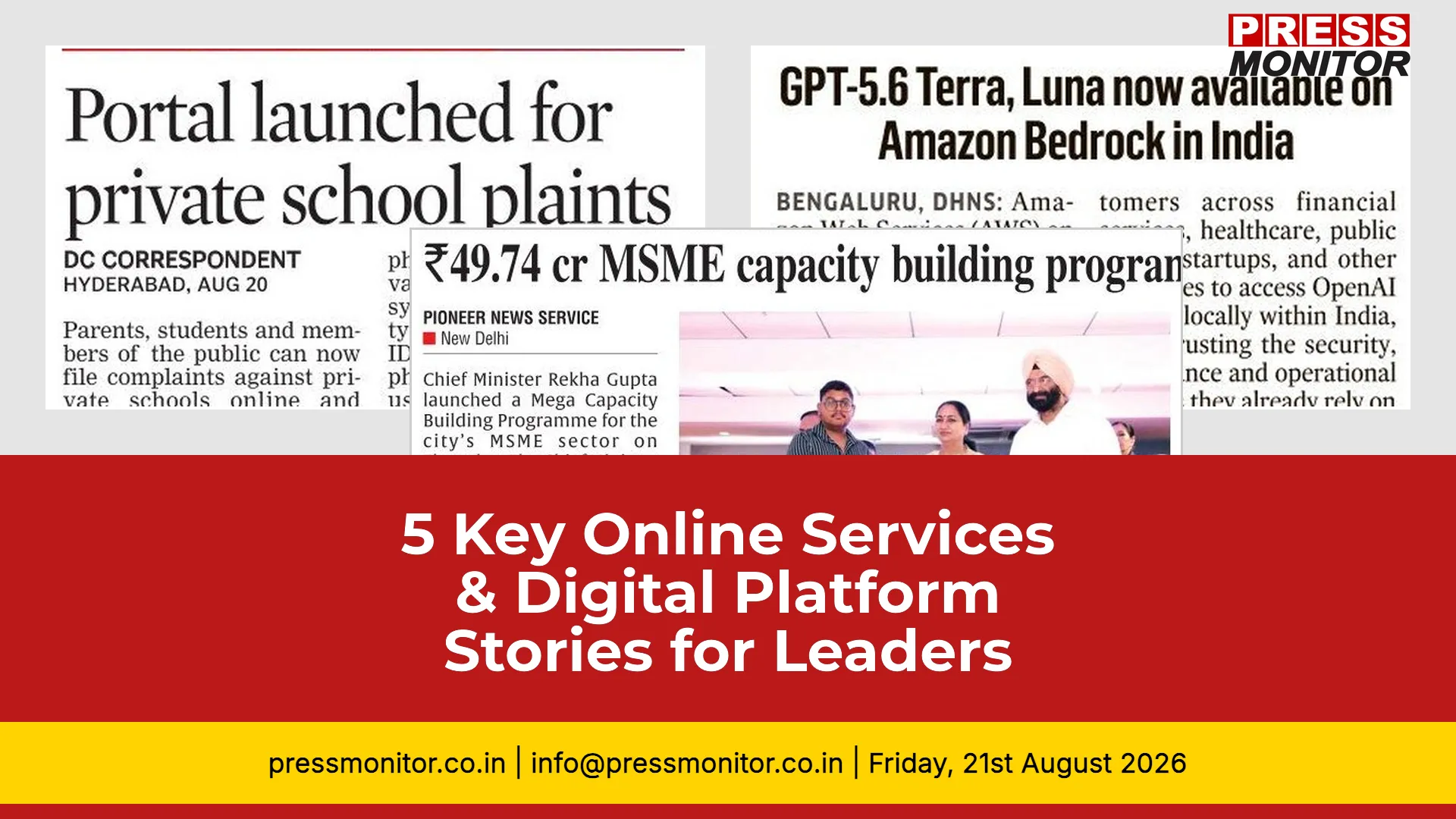 5 Key Online Services & Digital Platform Stories for Leaders