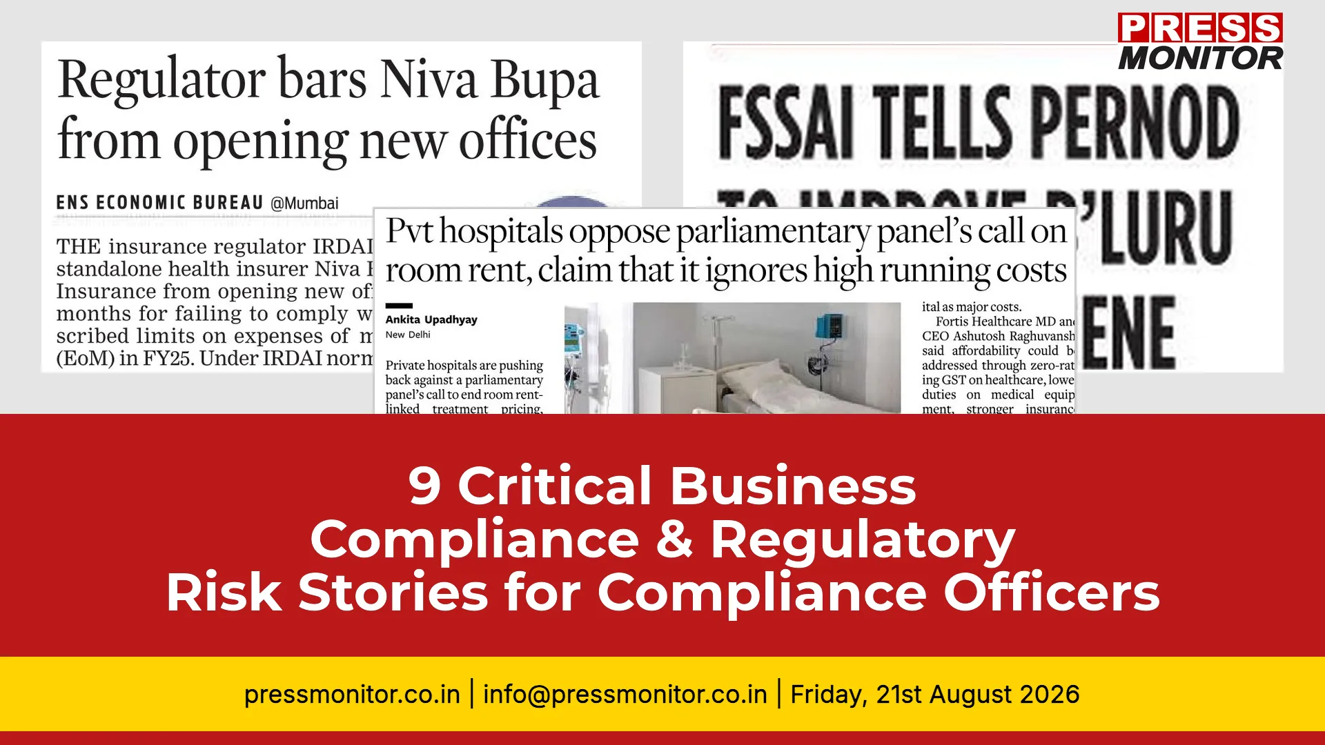 9 Critical Business Compliance & Regulatory Risk Stories for Compliance Officers