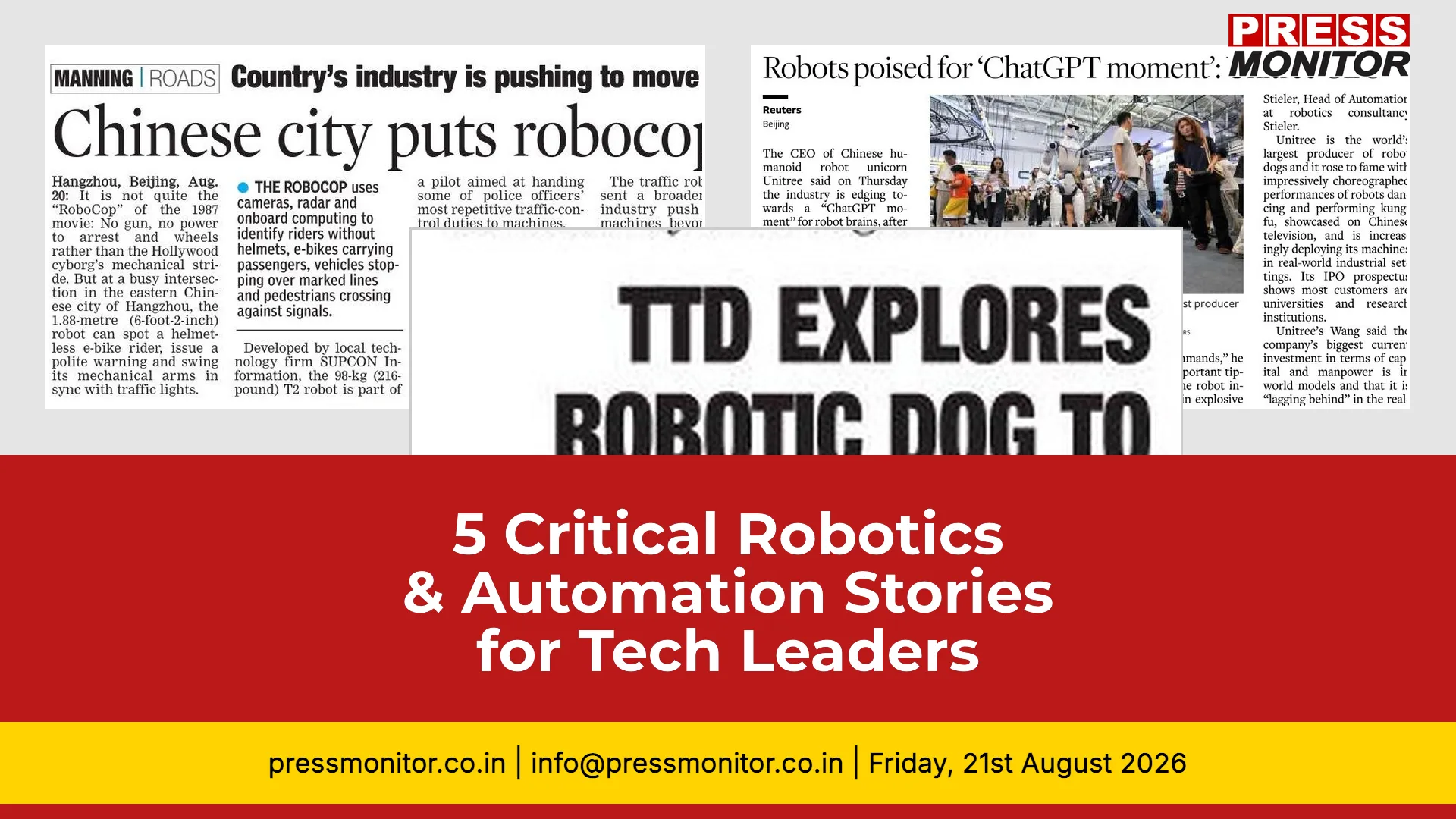5 Critical Robotics & Automation Stories for Tech Leaders