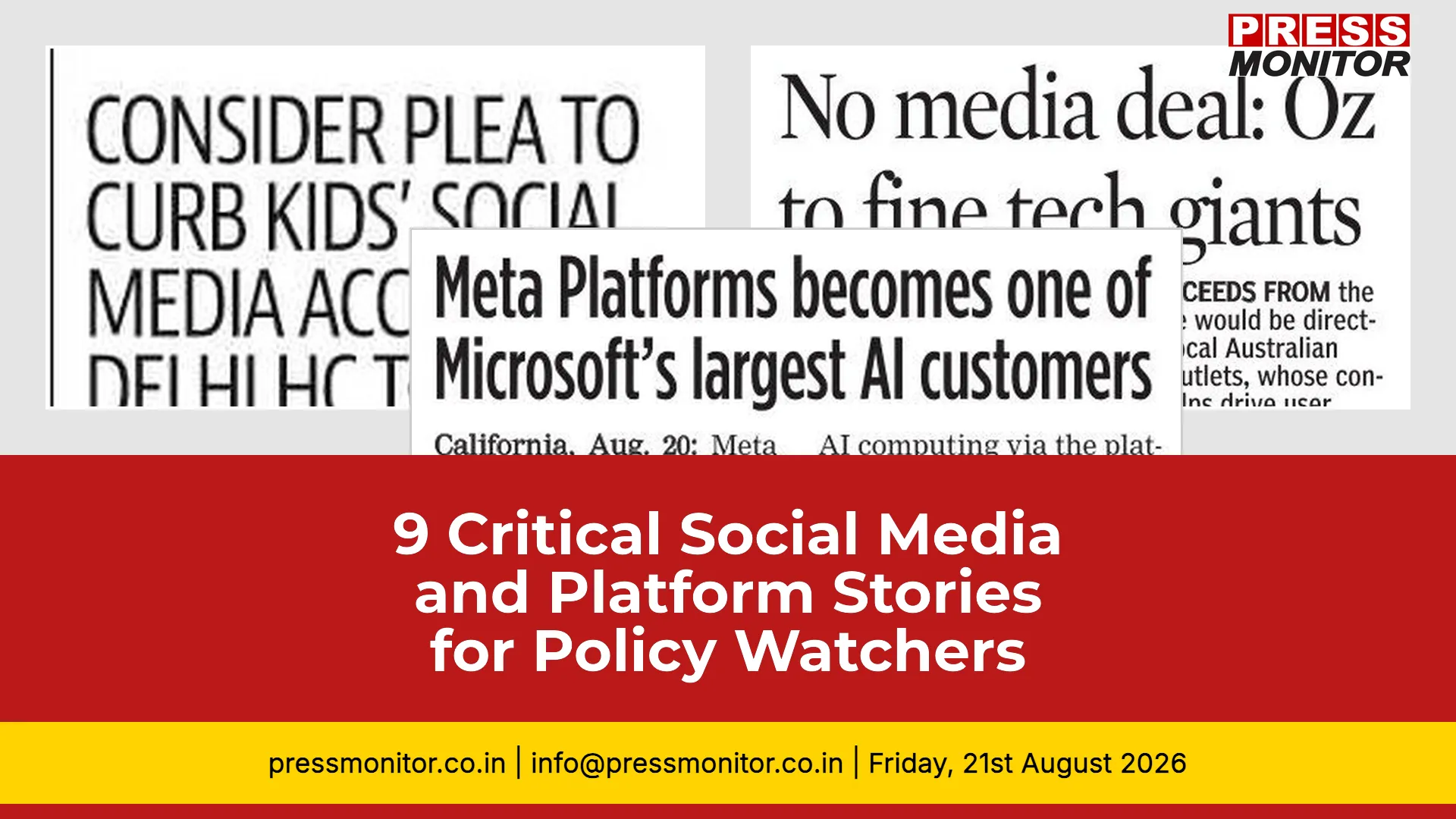 9 Critical Social Media and Platform Stories for Policy Watchers