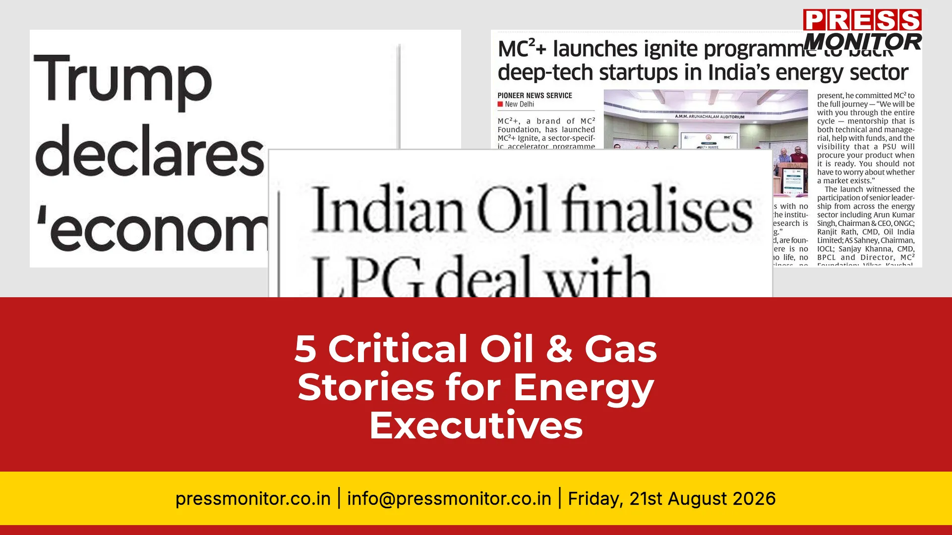 5 Critical Oil & Gas Stories for Energy Executives