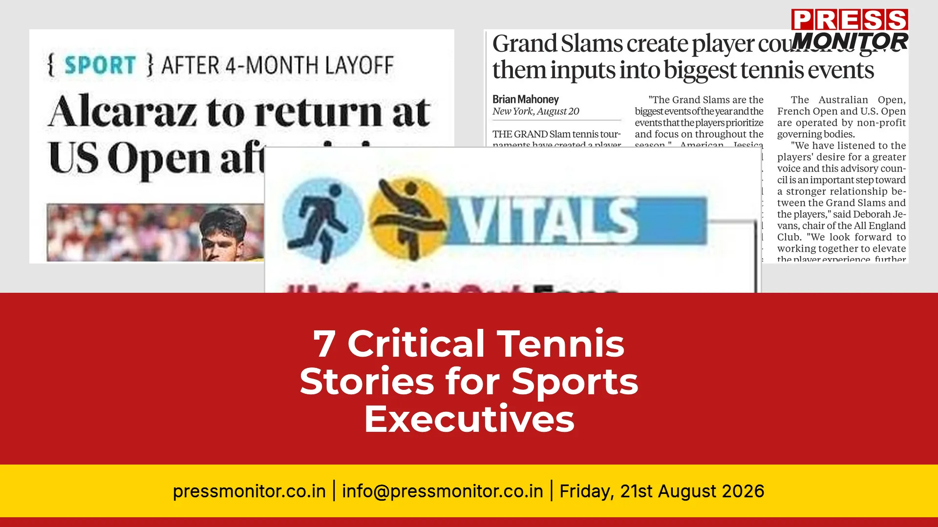 7 Critical Tennis Stories for Sports Executives