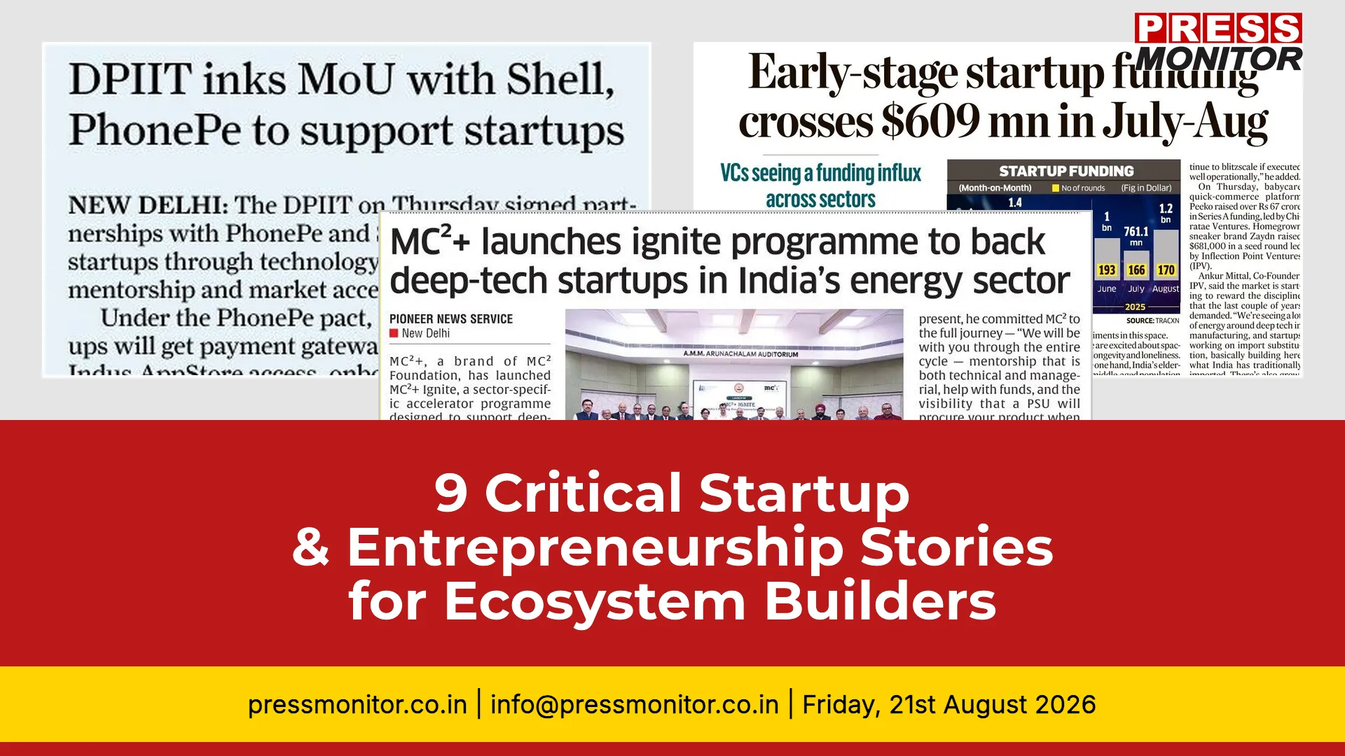 9 Critical Startup & Entrepreneurship Stories for Ecosystem Builders