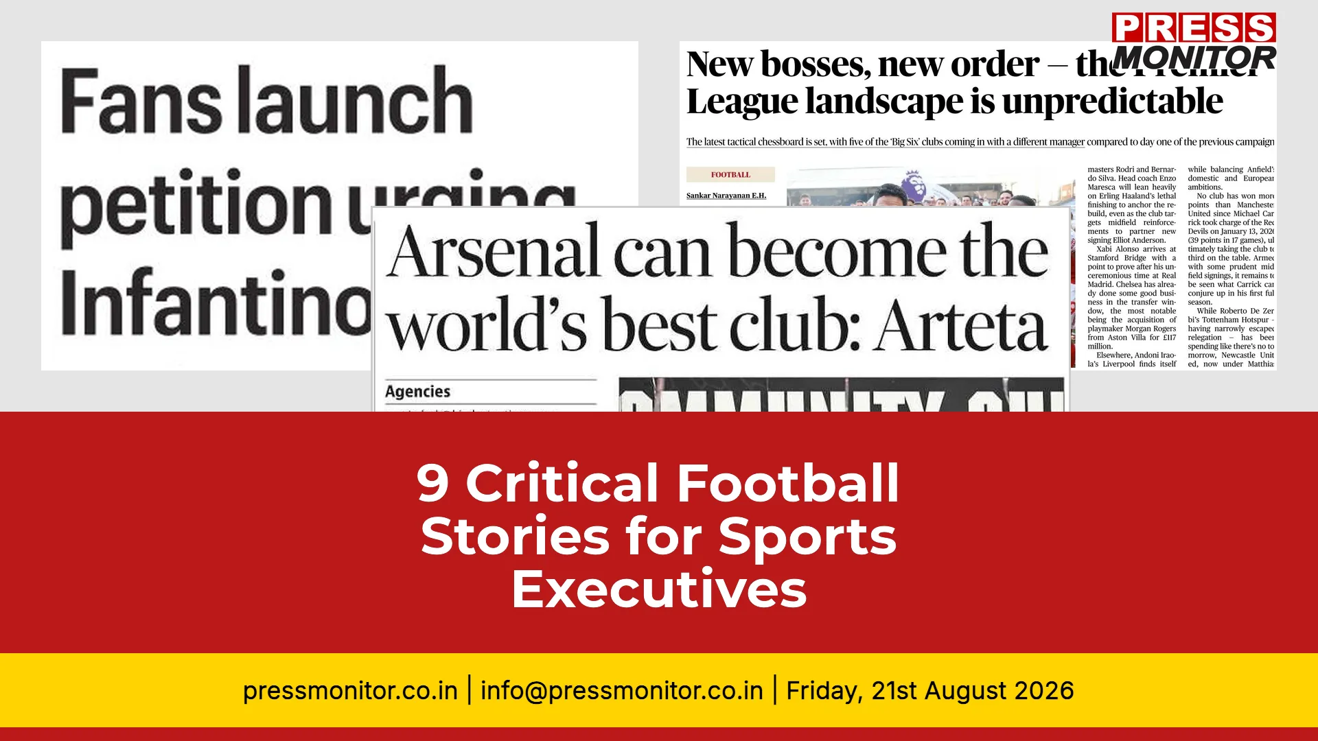 9 Critical Football Stories for Sports Executives