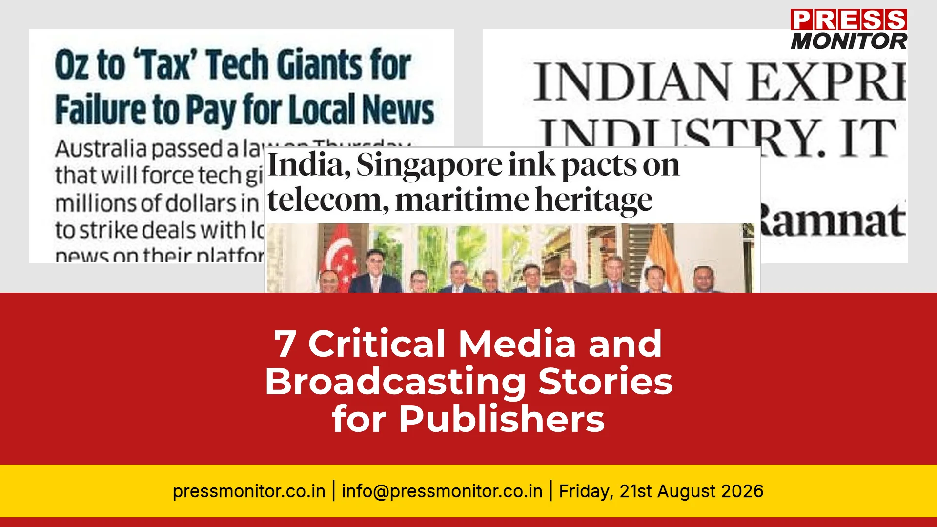 7 Critical Media and Broadcasting Stories for Publishers