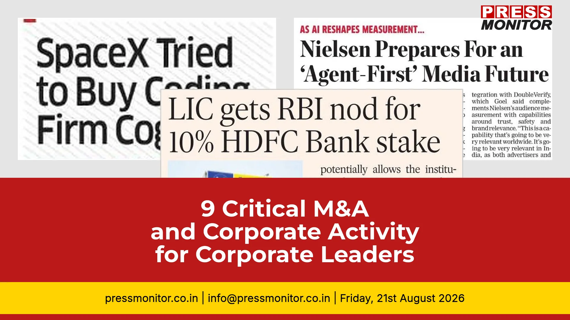 9 Critical M&A and Corporate Activity Stories for Corporate Leaders