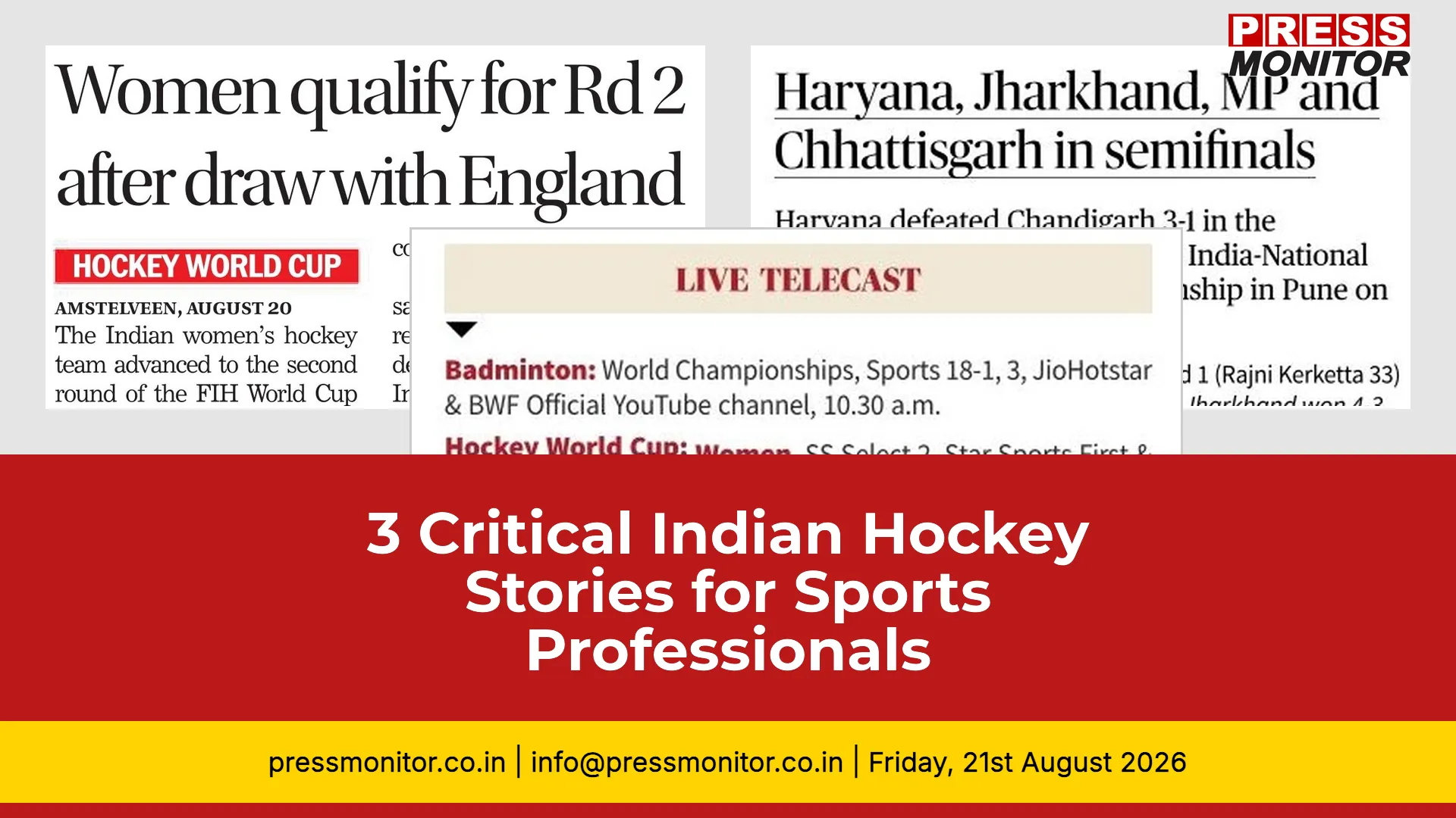 3 Critical Indian Hockey Stories for Sports Professionals