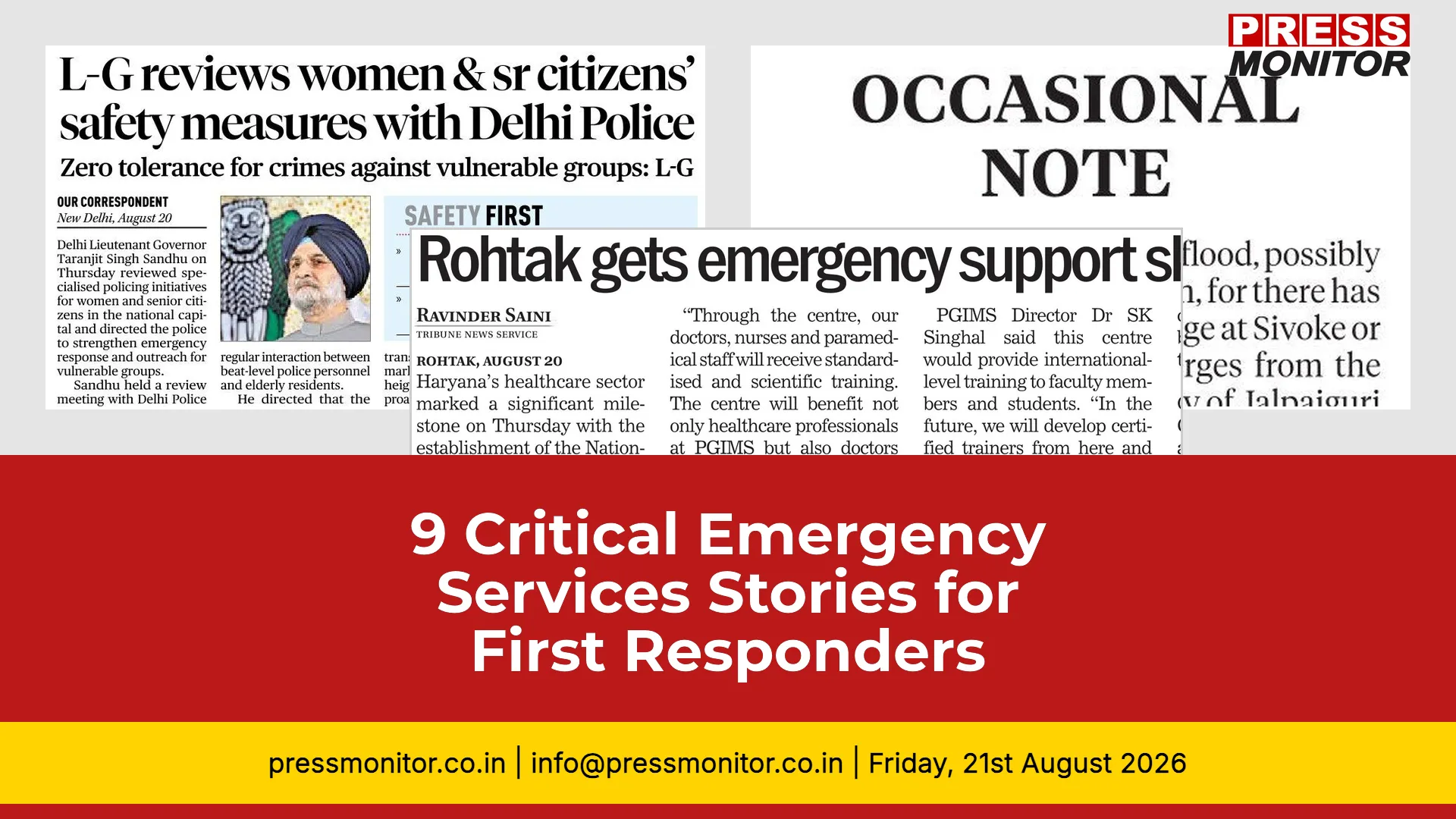 9 Critical Emergency Services Stories for First Responders