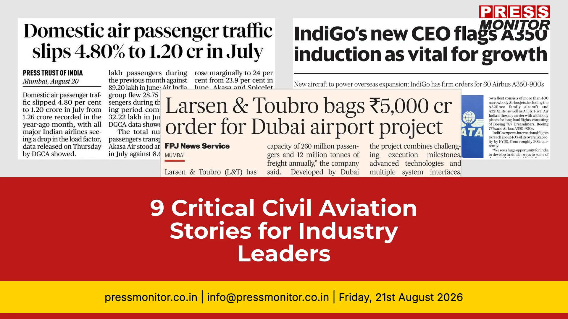 9 Critical Civil Aviation Stories for Industry Leaders