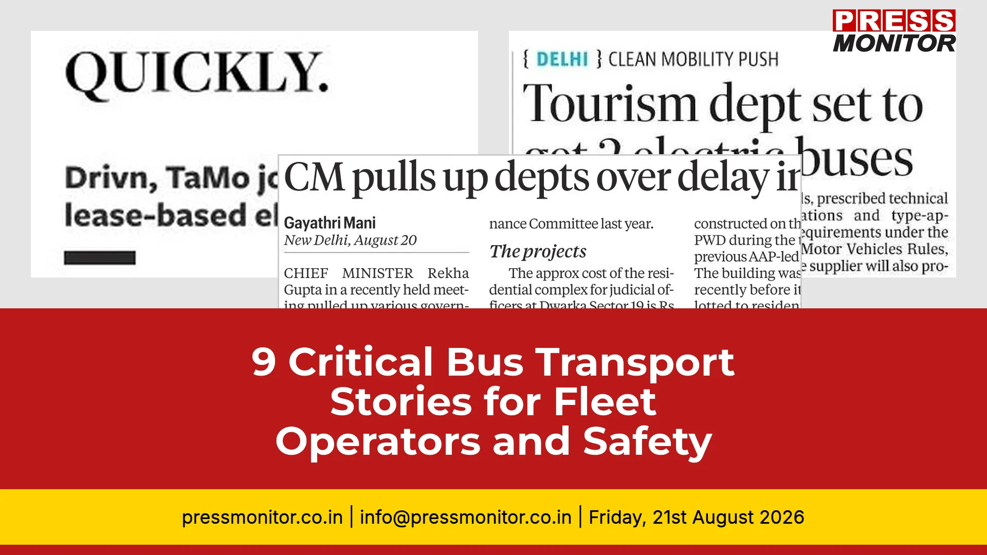 9 Critical Bus Transport Stories for Fleet Operators and Safety Officers