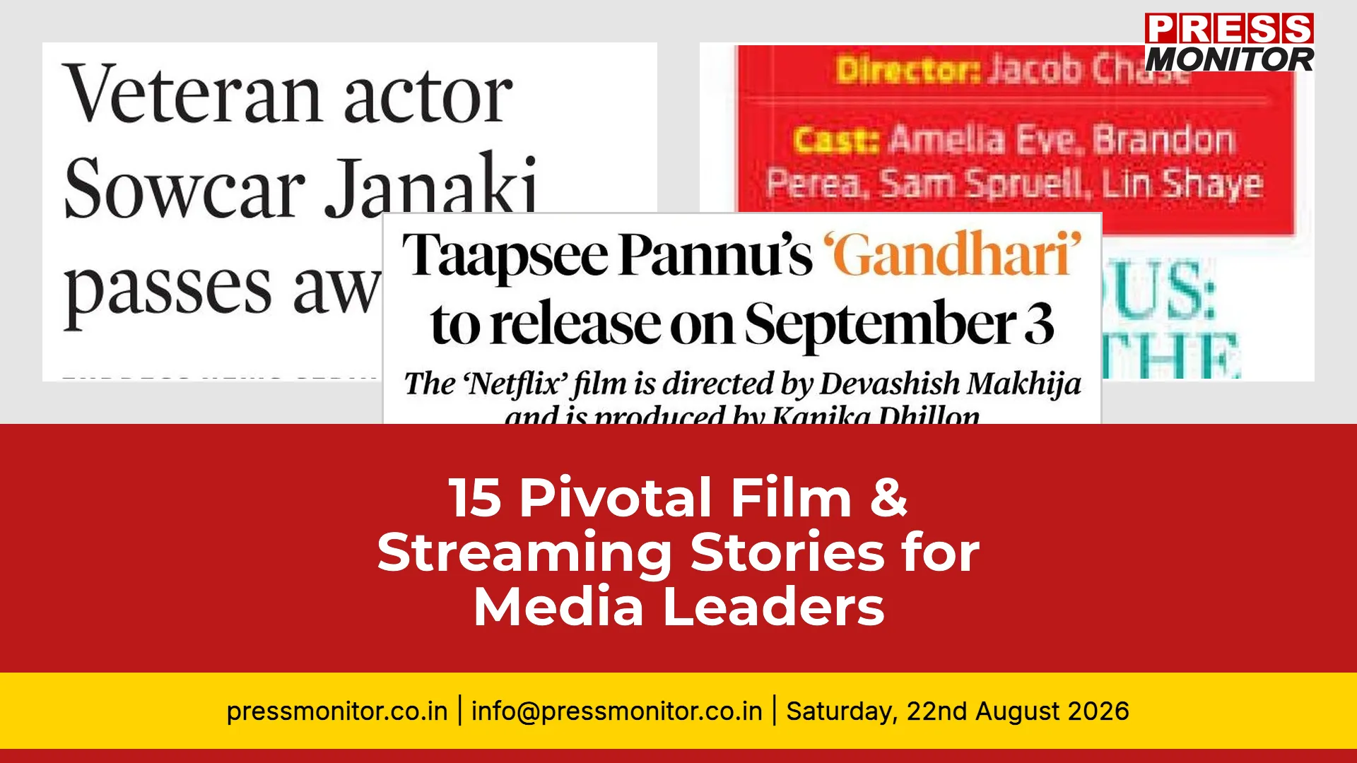15 Pivotal Film & Streaming Stories for Media Leaders