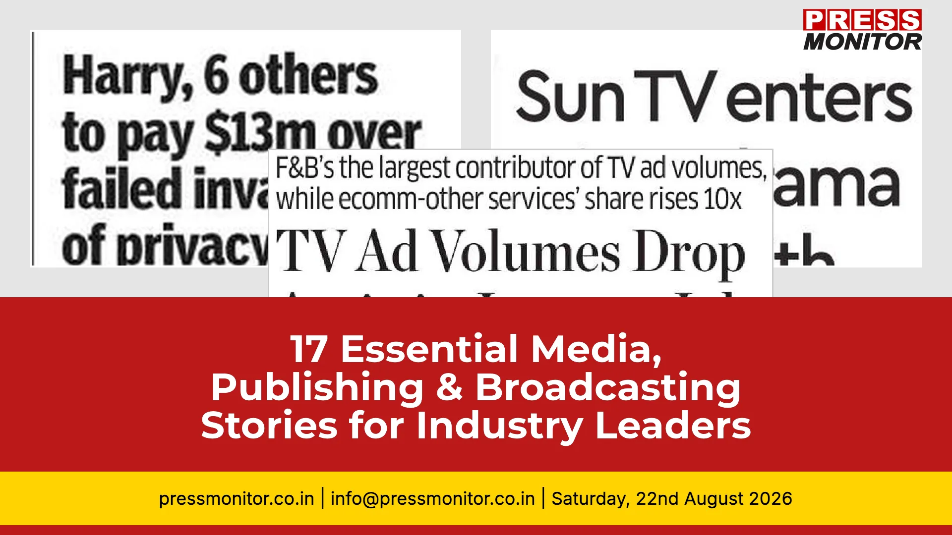 17 Essential Media, Publishing & Broadcasting Stories for Industry Leaders