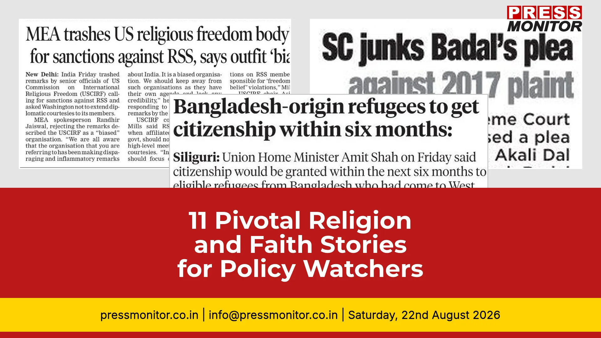 11 Pivotal Religion & Faith Stories for Policy Watchers