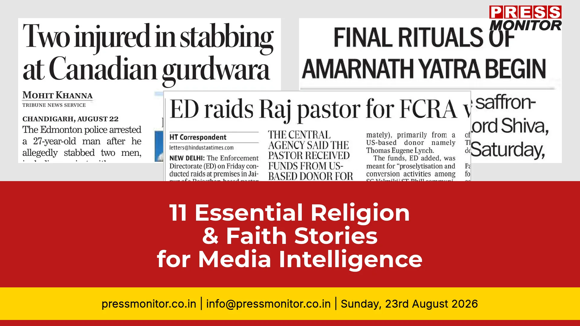 11 Essential Religion & Faith Stories for Media Intelligence