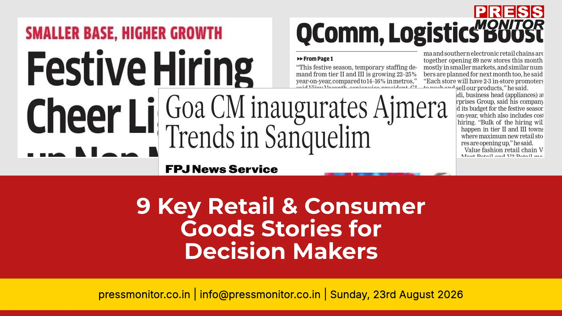 9 Key Retail & Consumer Goods Stories for Decision Makers