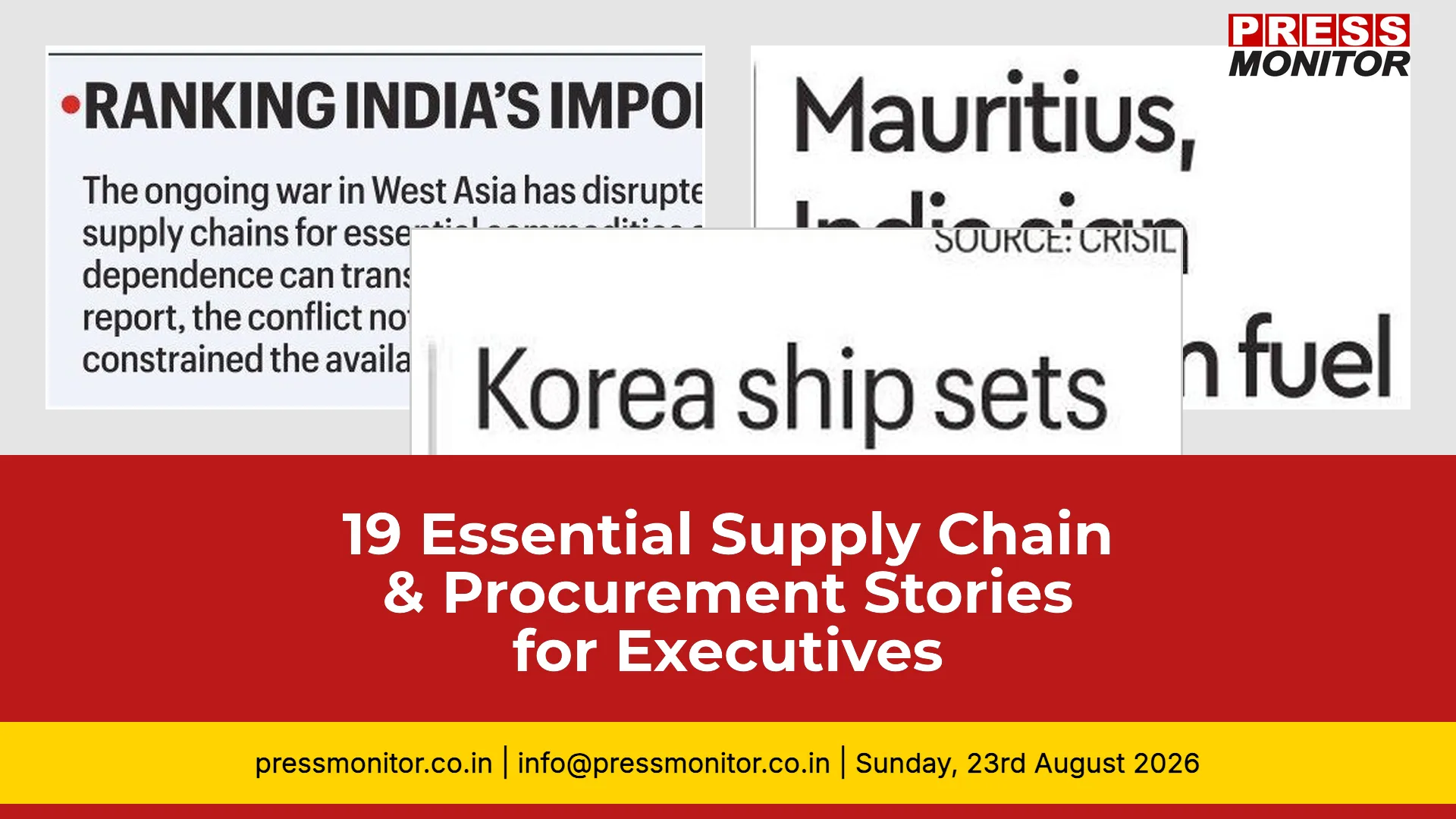 19 Essential Supply Chain & Procurement Stories for Executives