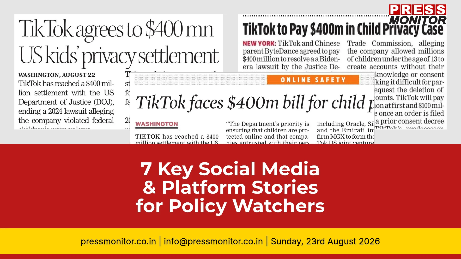 7 Key Social Media & Platform Stories for Policy Watchers