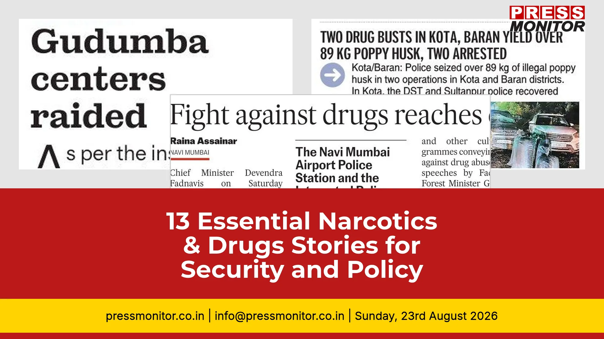 13 Essential Narcotics & Drugs Stories for Security and Policy Professionals