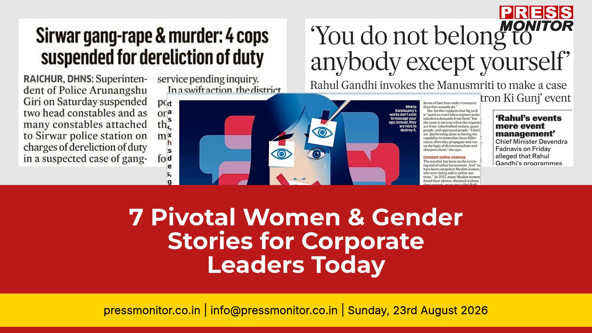 7 Pivotal Women & Gender Stories for Corporate Leaders