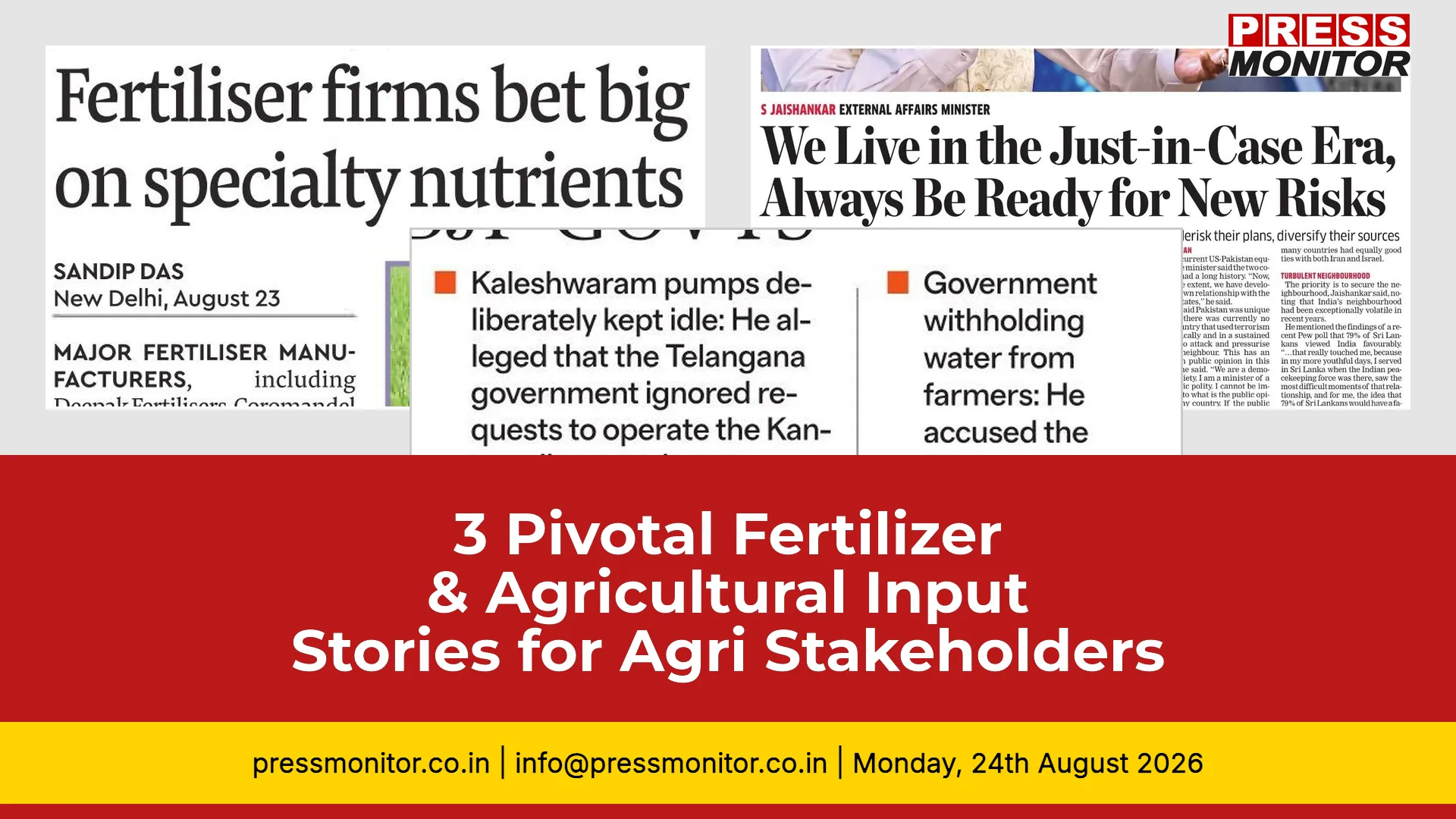 3 Pivotal Fertilizer & Agricultural Input Stories for Agri Stakeholders