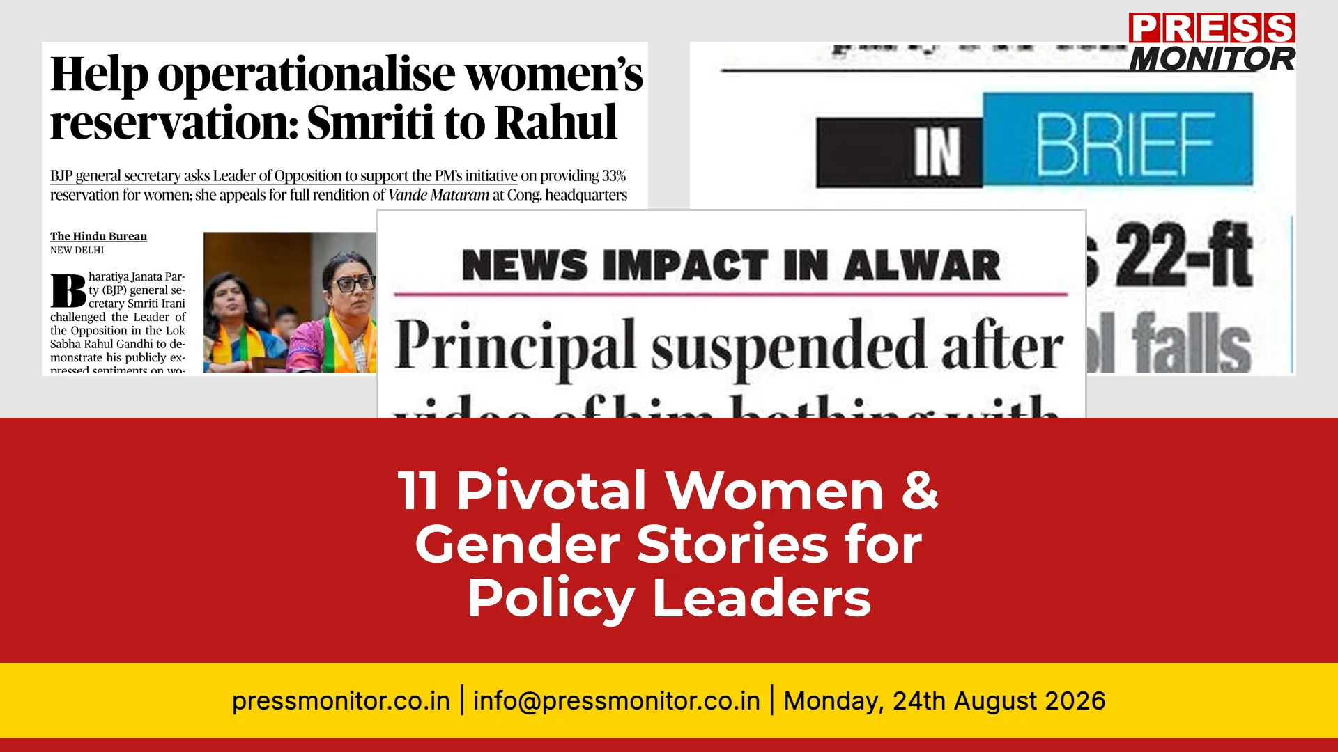 11 Pivotal Women & Gender Stories for Policy Leaders