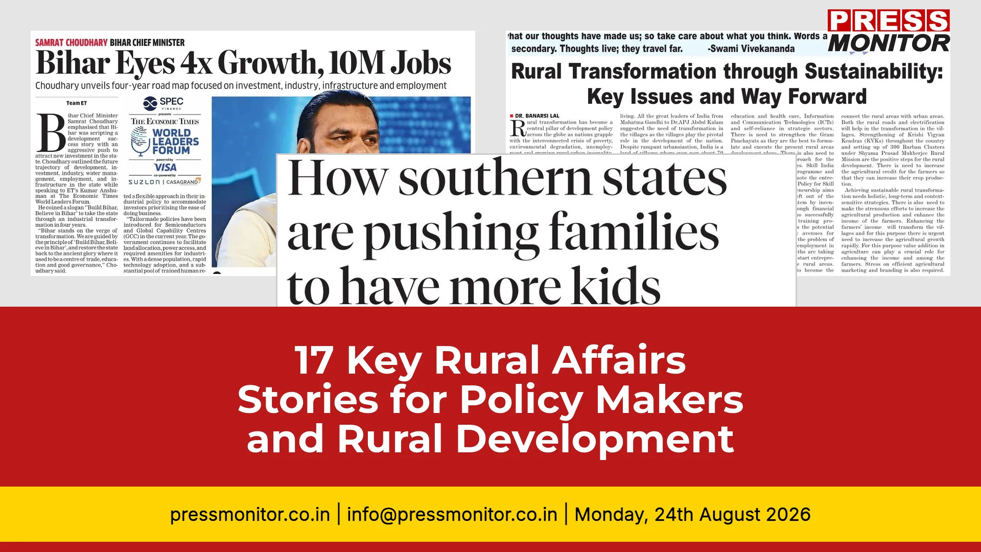 17 Key Rural Affairs Stories for Policy Makers and Rural Development Professionals