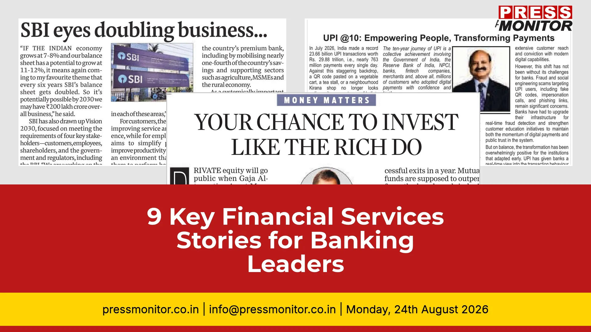 9 Key Financial Services Stories for Banking Leaders