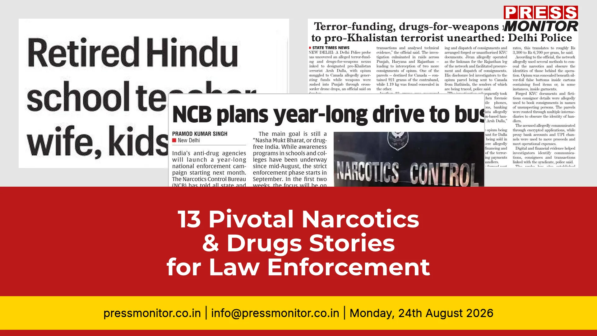 13 Pivotal Narcotics & Drugs Stories for Law Enforcement