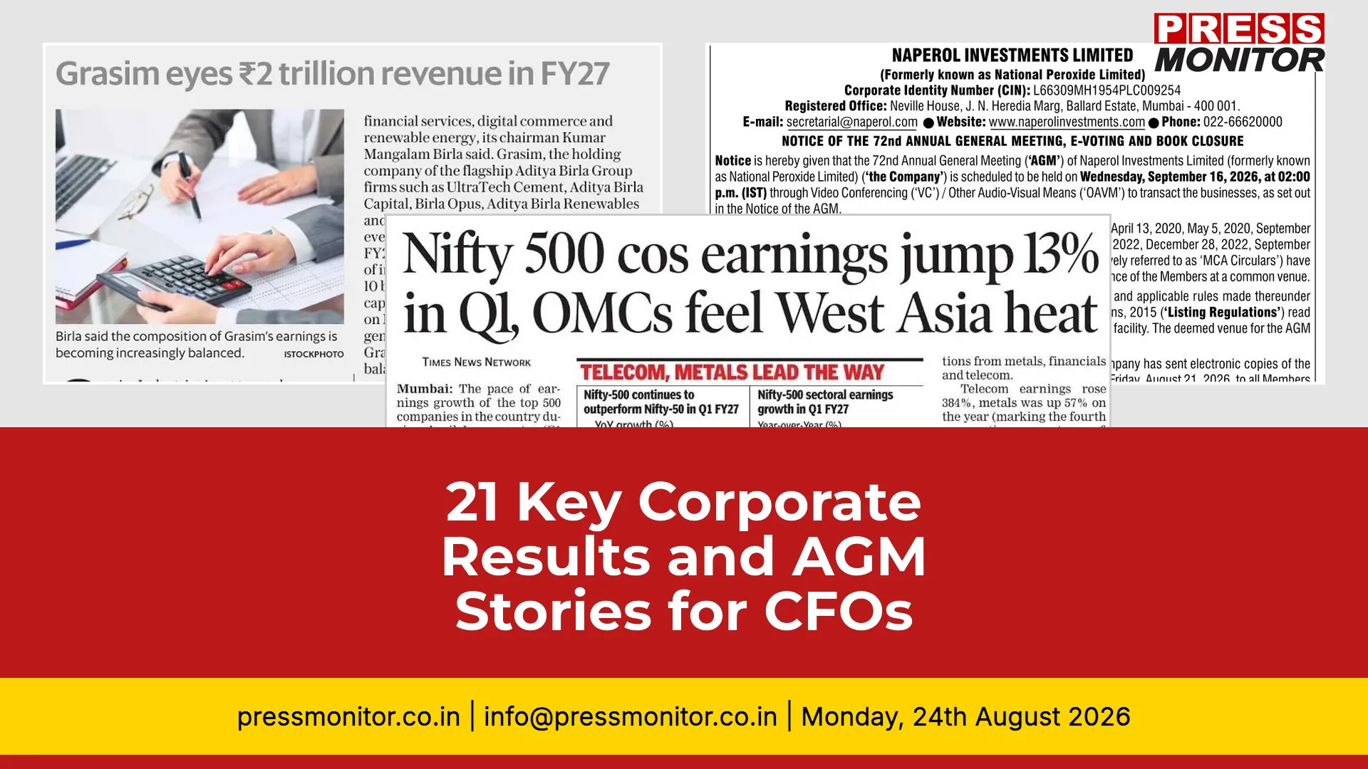 21 Key Corporate Results and AGM Stories for CFOs