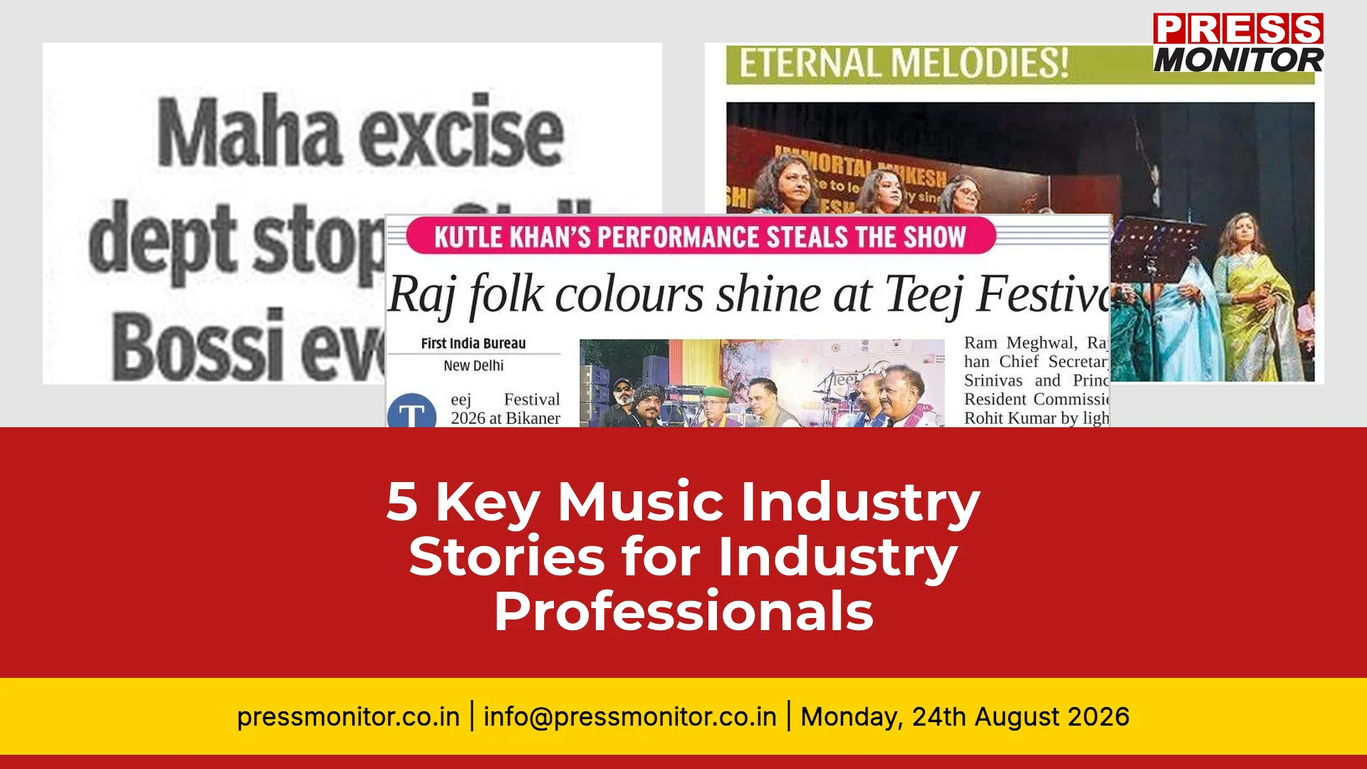 5 Key Music Industry Stories for Industry Professionals