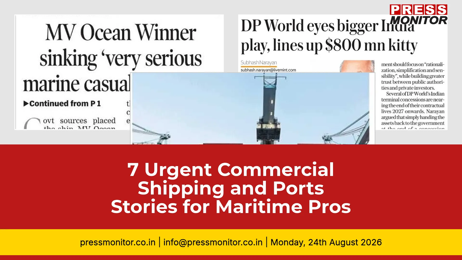 7 Urgent Commercial Shipping and Ports Stories for Maritime Professionals