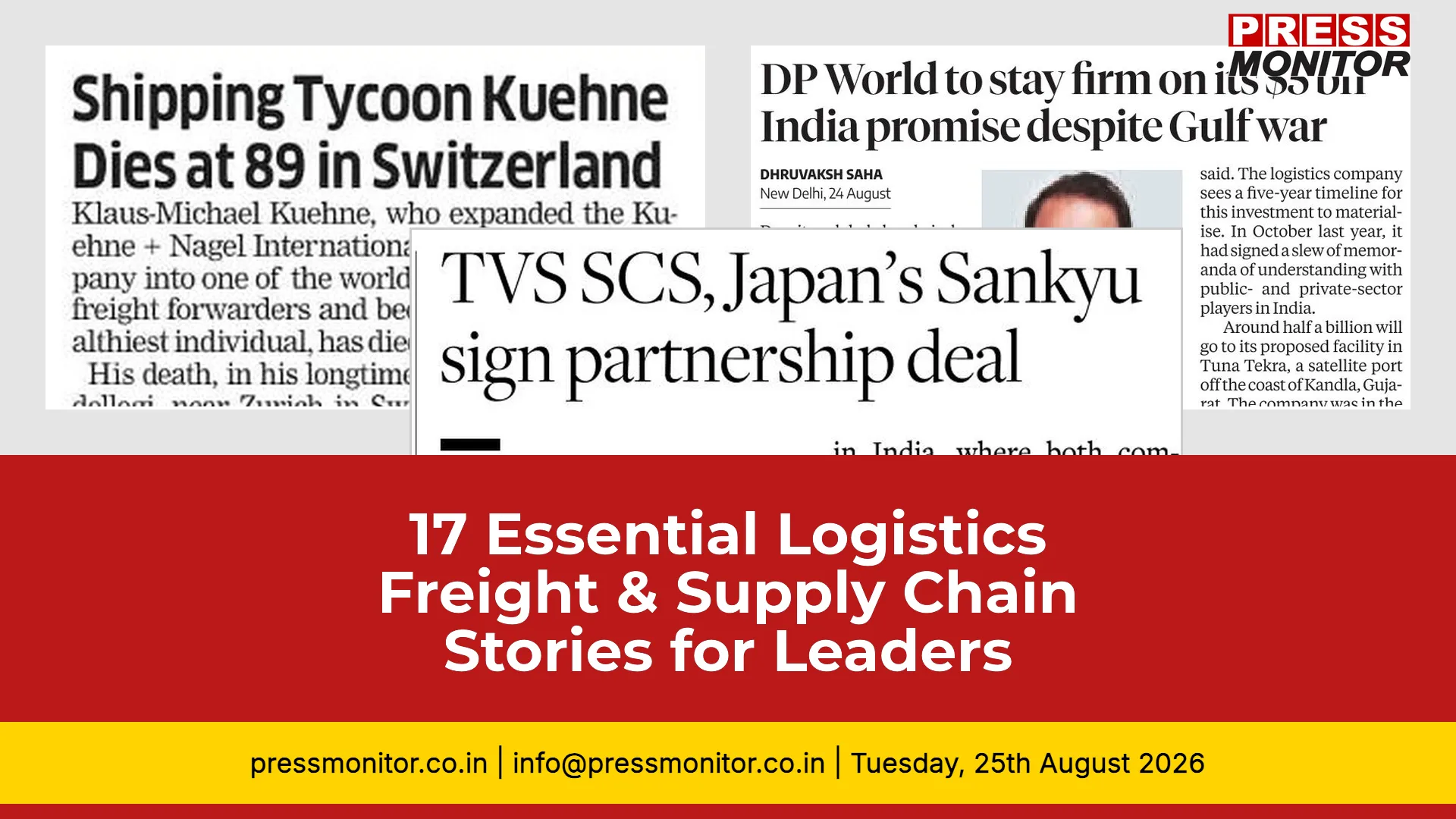 17 Essential Logistics, Freight & Supply Chain Stories for Industry Leaders