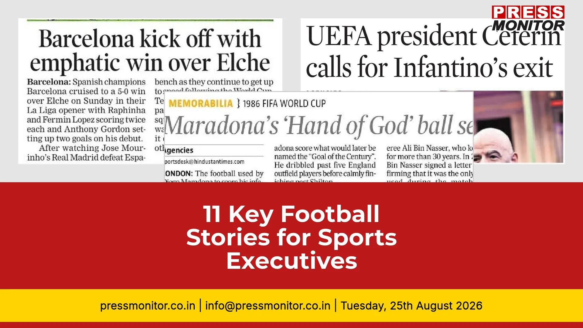 11 Key Football Stories for Sports Executives