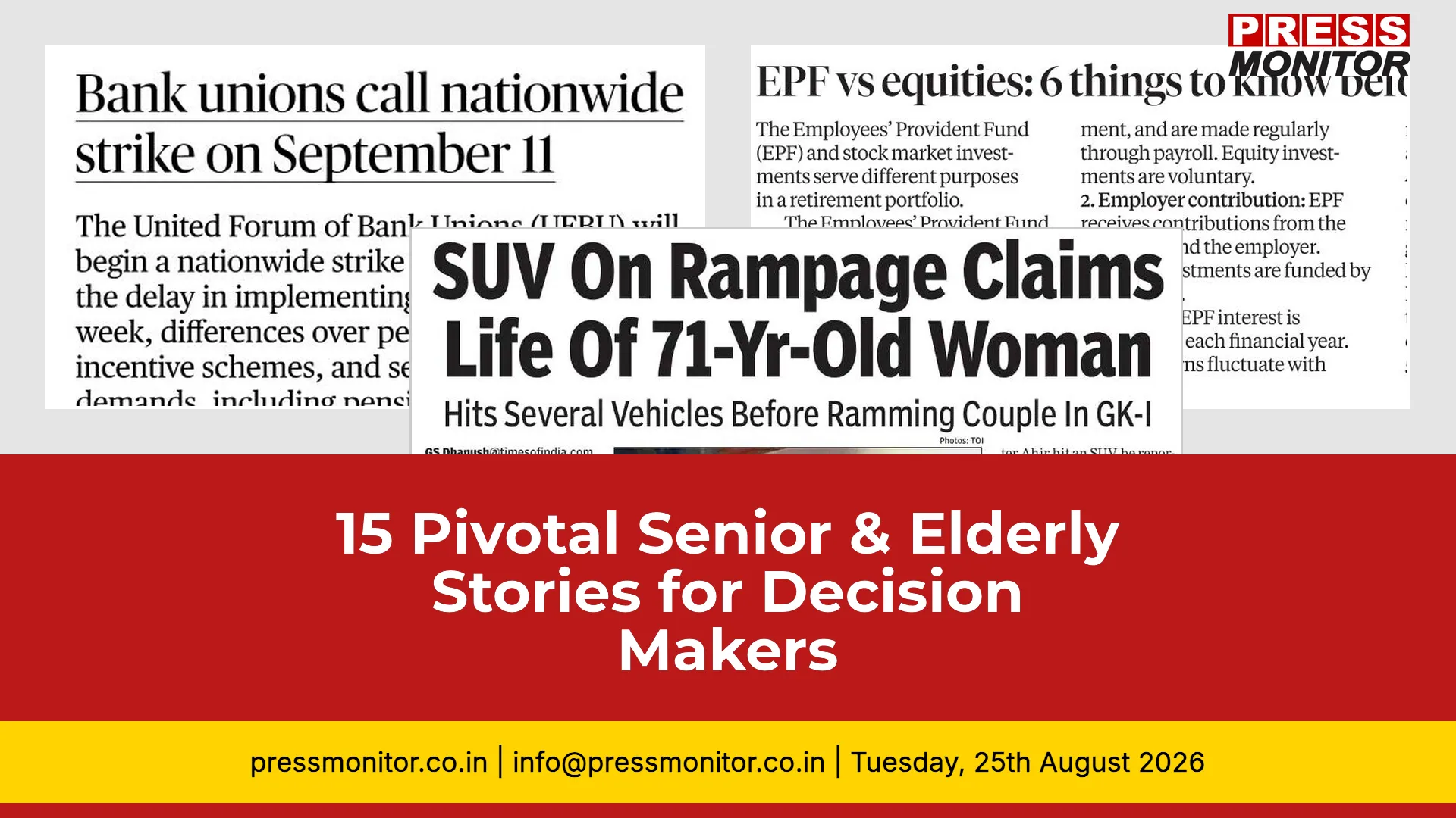 15 Pivotal Senior & Elderly Stories for Decision Makers