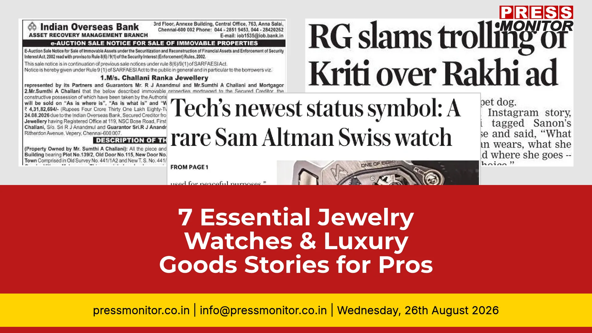 7 Essential Jewelry, Watches & Luxury Goods Stories for Industry Insiders