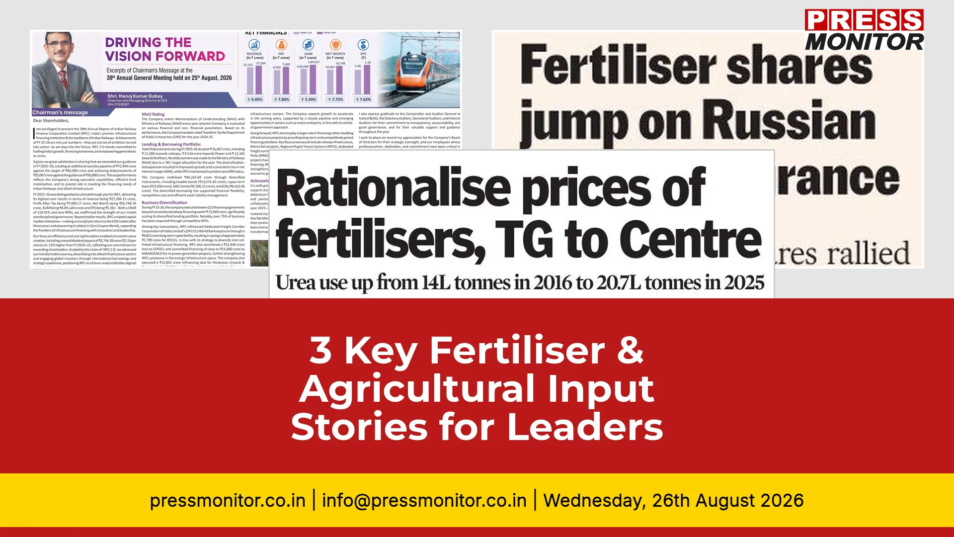 3 Key Fertiliser & Agricultural Input Stories for Industry Leaders