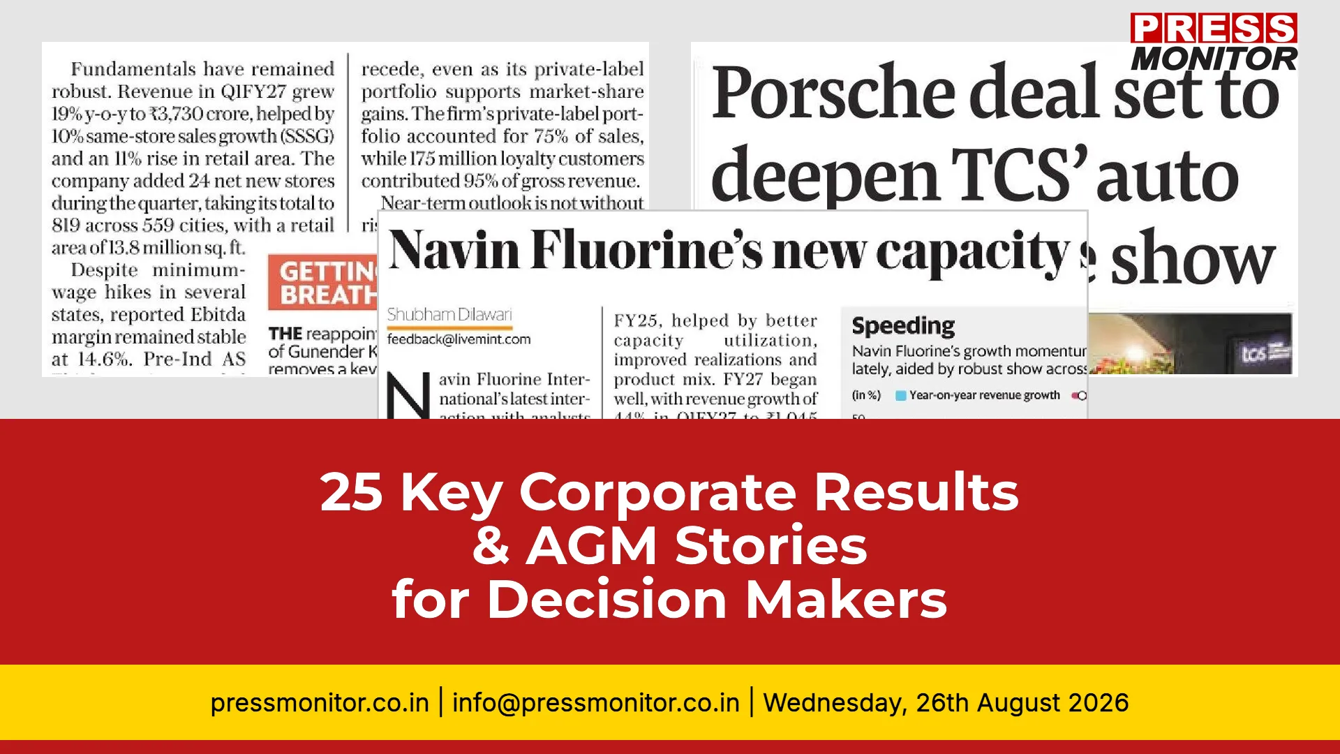 25 Key Corporate Results & AGM Stories for Decision Makers