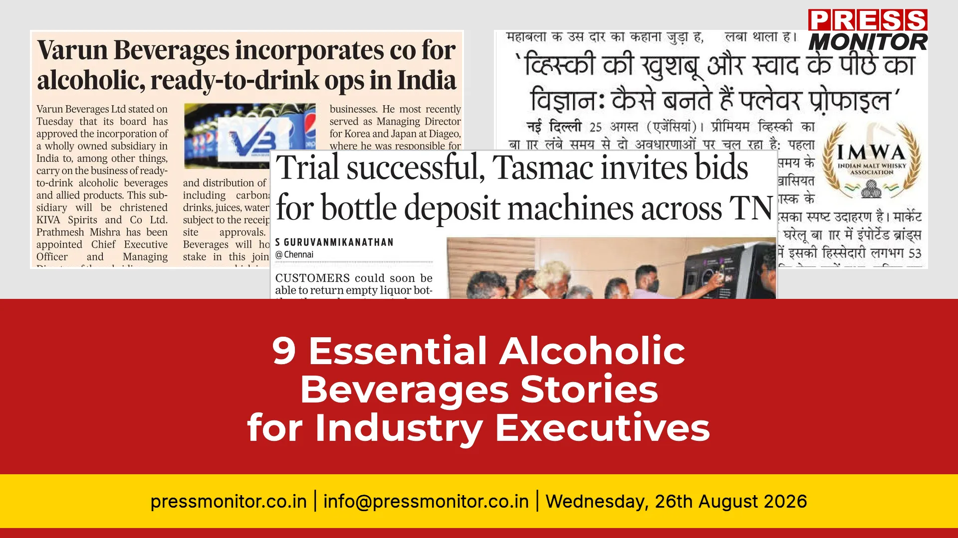 9 Essential Alcoholic Beverages Stories for Industry Executives