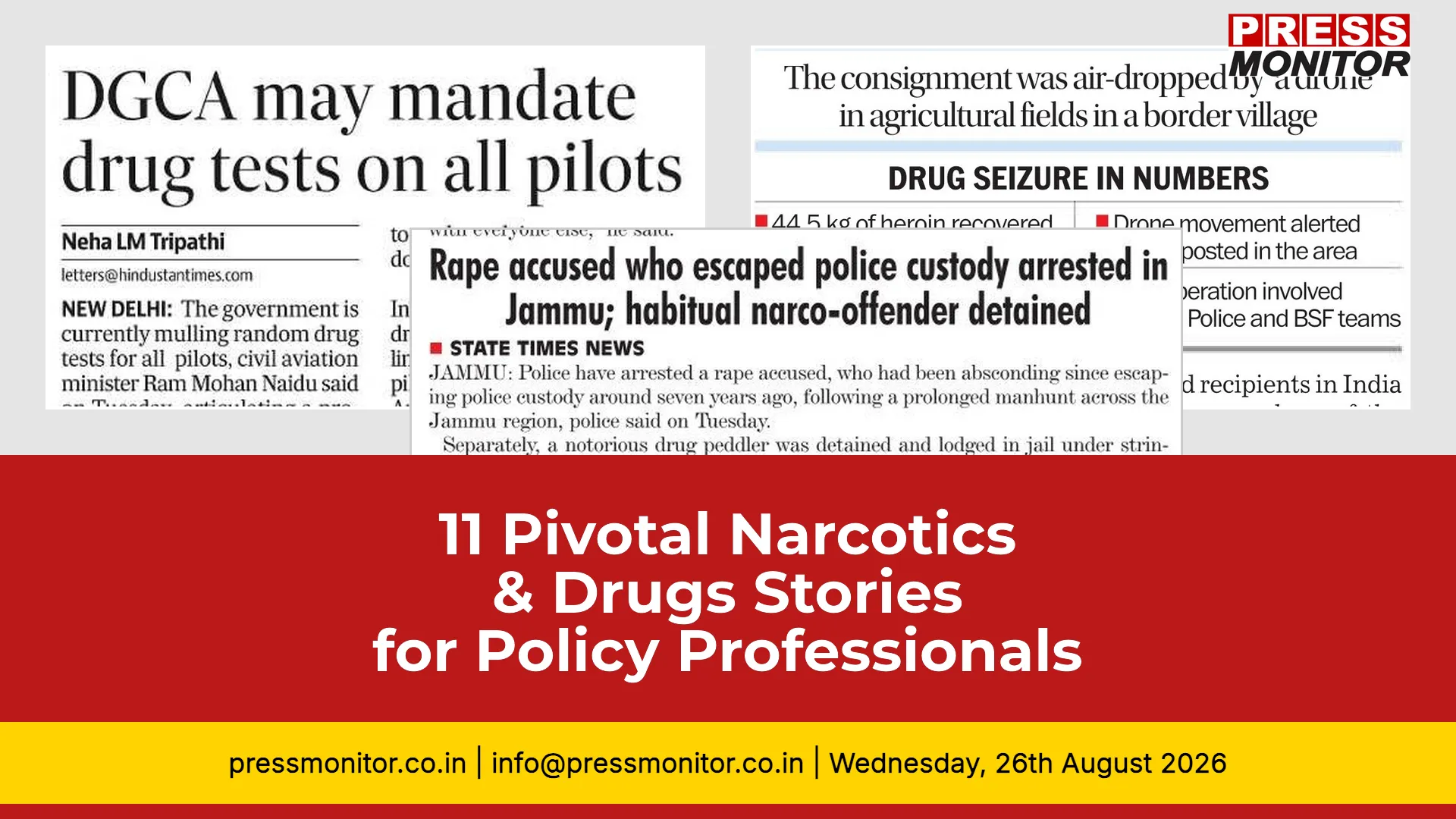 11 Pivotal Narcotics & Drugs Stories for Security & Policy Professionals