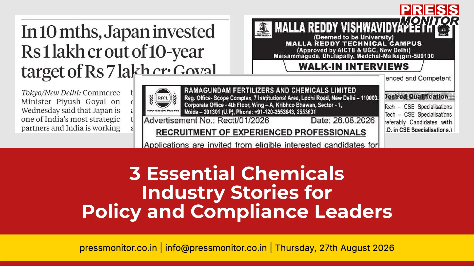3 Essential Chemicals Industry Stories for Policy and Compliance Leaders